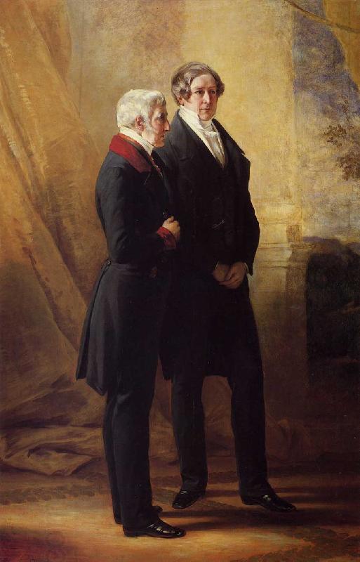 Franz Xaver Winterhalter Arthur Wellesley, 1st Duke of Wellington with Sir Robert Peel China oil painting art